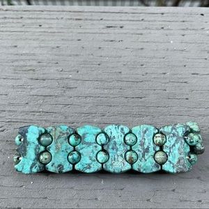Turquoise Gemstone Stretch Natural 7” Bracelet